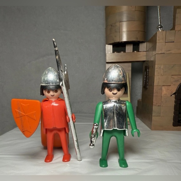 1974 1977 Geobra Playmobil System Medieval Castle Figures Horses Lot - Picture 5 of 12